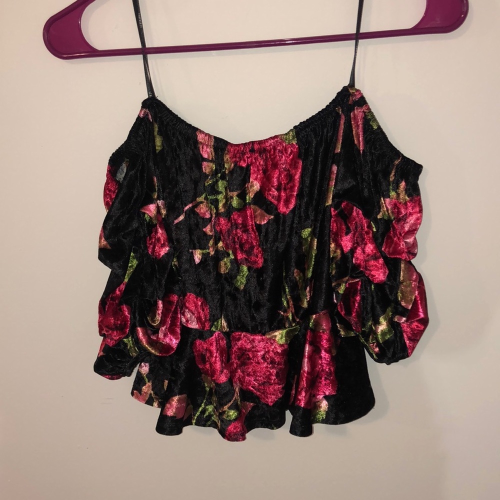 Off the shoulder crop top